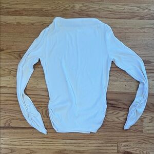 Michael Stars White Ribbed Turtleneck